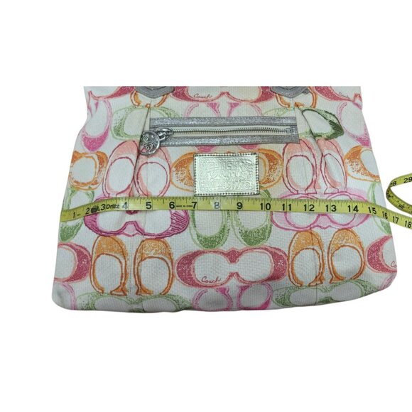 COACH Scribbles Poppy Collection Large Tote Purse - Picture 13 of 16